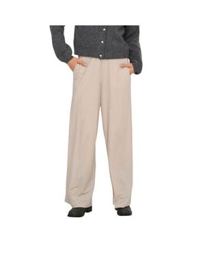 ONLY Viscose Casual Pants - Natural