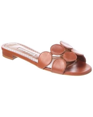 Manolo Blahnik Haribalmu Leather Sandal - Pink