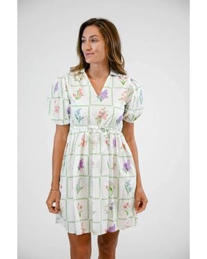 Victoria Dunn Paisley Mini Dress - White