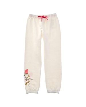 Splendid Camellia Rose Jogger - White