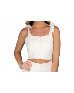 If So Eyelet Tank Top - Black