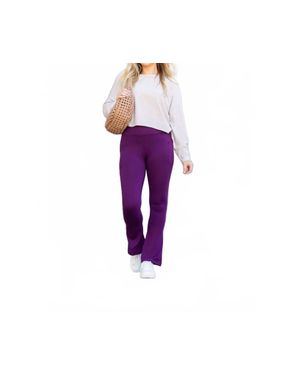 Julia Rose Reese Flare Leggings - Purple