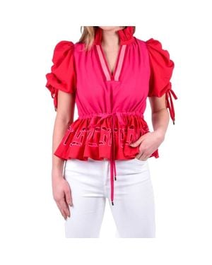 Emily Mccarthy Posey Top - Red