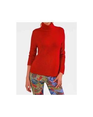 Gretchen Scott Dixie Knit Turtleneck Sweater - Red