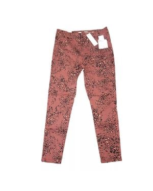 Ella Moss Floral Skinny Jeans - Red