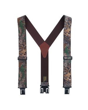 Perry Suspenders Elastic Realistic Camo Print Suspenders (Tall Available) - Green