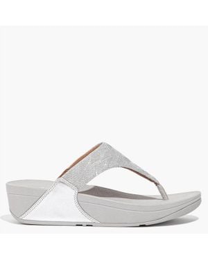 Fitflop Lulu Glitz Toe Post Sandal - Metallic