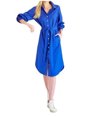 Finley Clementine Midi Dress - Blue