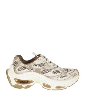 Ash Suede Platform Sneakers - White