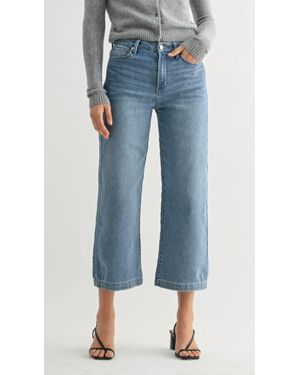 Jbd. Mid Rise Cropped Wide Sweat Jean - Blue