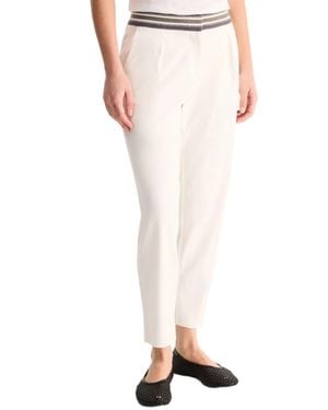 Biancalancia Relaxed Fit Tapered Striped Waistband Pants - Multicolor