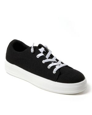 Dearfoams Mabel Woven Slip On Sneaker - Black