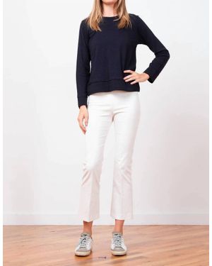 Avenue Montaigne Leo Cropped Flare Pants - Blue