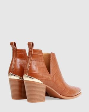 Belle & Bloom Austin Suede Ankle Boot - Brown