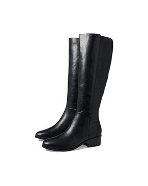 Rockport Evalyn Boot Leather Block Heel Over-The-Knee Zpo2791 - Black
