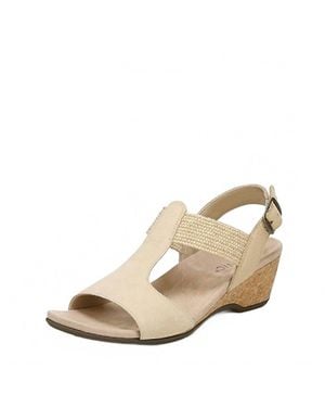 Vionic Kaytie Wedge Sandals - Natural