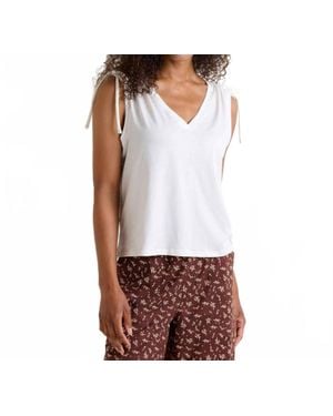 Toad & Co. Anza Cinch Tank Top - White