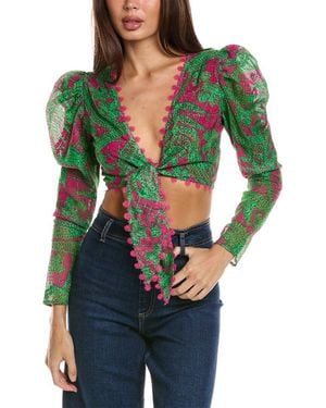 Hemant & Nandita Crop Top - Green
