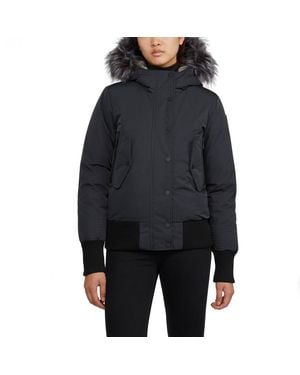 Pajar Cordova Bomber Jacket With Faux Fur Lined Hood - Black