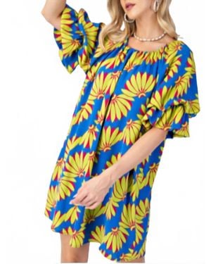Gigio Spring Say What Dress - Blue