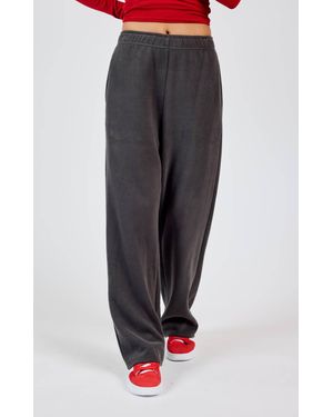 Sadie & Sage Relaxed Stay Wide Leg Sweatpants - Black