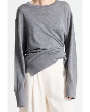 Saint Art Dean Merino Wool Sweater - Gray