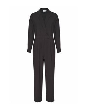 Ichi Ramla Wrap Jumpsuit - Black