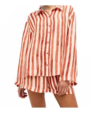 Marie Oliver Nico Beach Shirt - Red