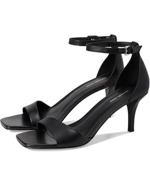 Michael Kors Jaida 40S5Jdms1L Sandals Leather Ankle Strap Ver412 - Black