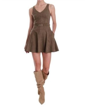 Karina Grimaldi Hanna Mini Dress - Natural