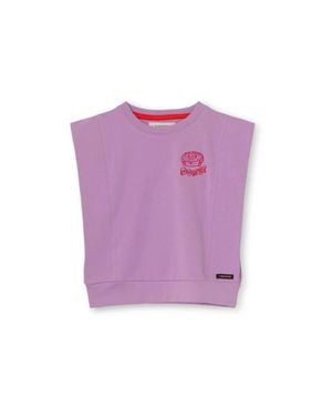 A Monday In Copenhagen Girl's Sleeveless Sweatshirt - Purple