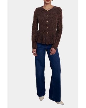 Saylor Alva Lace Blouse - Blue
