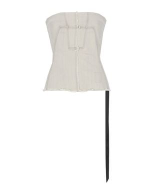 Rick Owens Bustinier Zip Tank Top - White