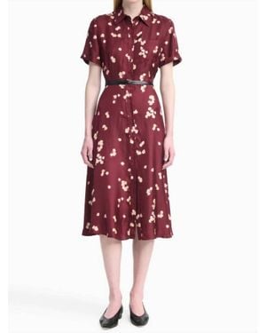 Altuzarra Kiera Allover Petals Dress - Red