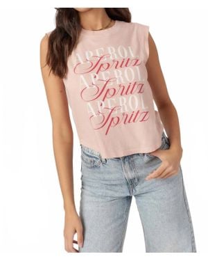 Project Social T Aperol Spritz Muscle Tank - Red