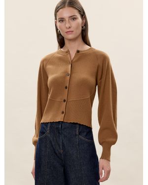 Rebecca Taylor Rhea Knit Cardigan - Blue
