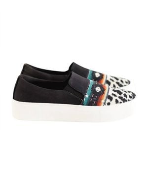 Crazy Train Cooky Kicks Cowhide Shoes - Black
