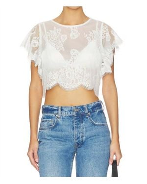 Free People Lunar Ash Top - Blue