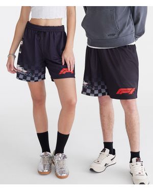 Aéropostale Formula 1 Racing Mesh Shorts 6" - Blue