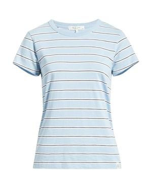 Rag & Bone The Slub Stripe Tee, Light - Blue