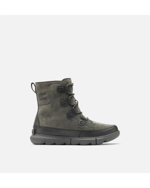 Sorel Explorer 1977211010 Jet Suede Waterproof Winter Boots Eee3821 - Brown