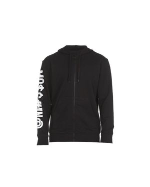 Moschino Cotton Zip-Up Sweatshirt - Black