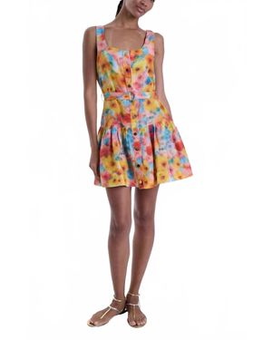 Karina Grimaldi June Print Mini Dress - Orange