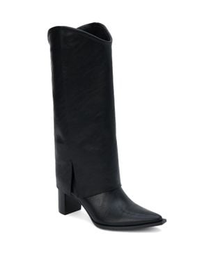 Matisse Walker Fold Over Boot - Black