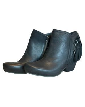 Otbt Folkloric Fringe Ankle Boots - Blue