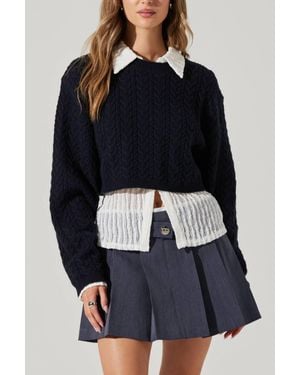 Astr Jolie Sweater - Blue
