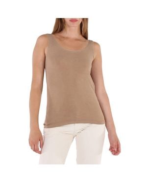 Wolford Ladies Latte Jamaika Sleeveless Top - Natural