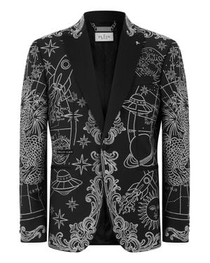Philipp Plein Blazer Stones Zodiac - Black