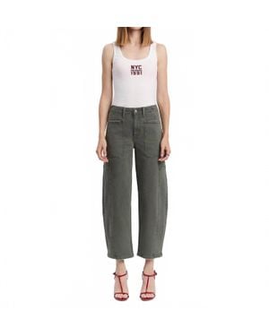 Flying Monkey High Rise Barrel Jeans - Multicolor