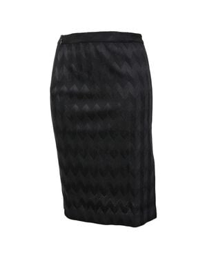 Missoni Zigzag Knit Skirt - Black